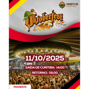 🍺 Viva a Oktoberfest com a Orbitur Adventures! 🇩🇪 A maior festa alemã das Américas te espera — e você vai com a Orbitur no melhor estilo!