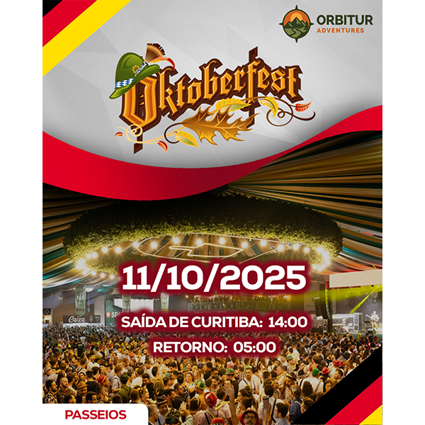 🍺 Viva a Oktoberfest com a Orbitur Adventures! 🇩🇪 A maior festa alemã das Américas te espera — e você vai com a Orbitur no melhor estilo!