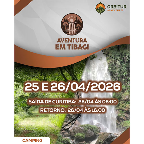 Aventura em Tibagi 2026 - Cachoeiras de Tibagi, Camping e Trilha Peabirú
