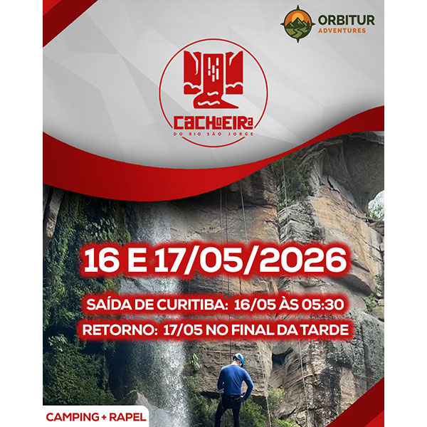 Camping, Rapel e Cachoeira no Rio São Jorge